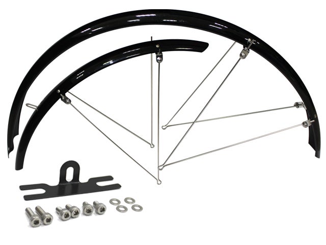 Cavo 28" lokasuojasarja, aisallinen, kiinnikkeet, musta