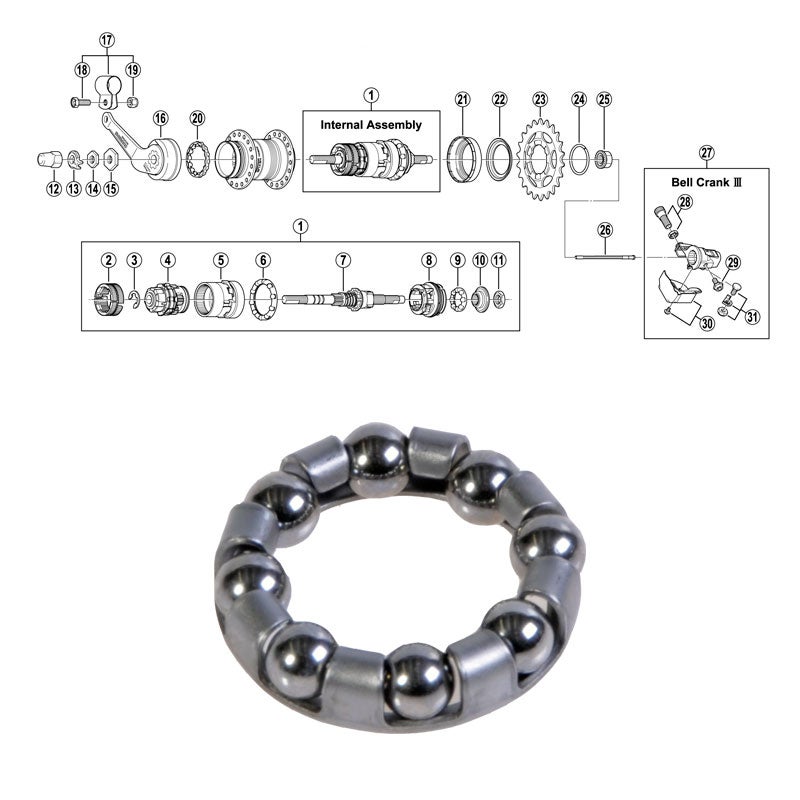 SHIMANO 3-v (SG-3C40), kuulakeh&auml; J