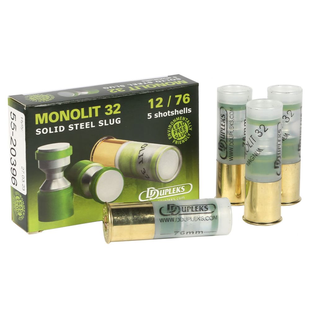 Dupleks Slug Monolit 12/76 32g solid steel 480 m/s 5kpl