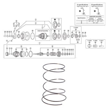 SHIMANO NEXUS 8-v (SG-8C31), palautusjousi