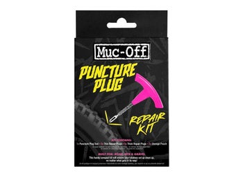 MUC-OFF B.A.M. Tubeless Repair Kit Contains tool, 5x thick plugs and 5x thin plugs