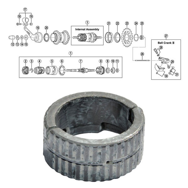 SHIMANO 3-v (SG-3C40/41), jarrukeng&auml;t