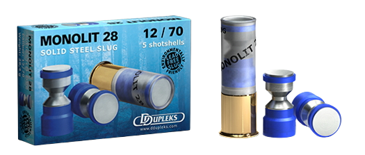 Dupleks Slug Monolit 12/70 28g solid steel 445 m/s 5kpl